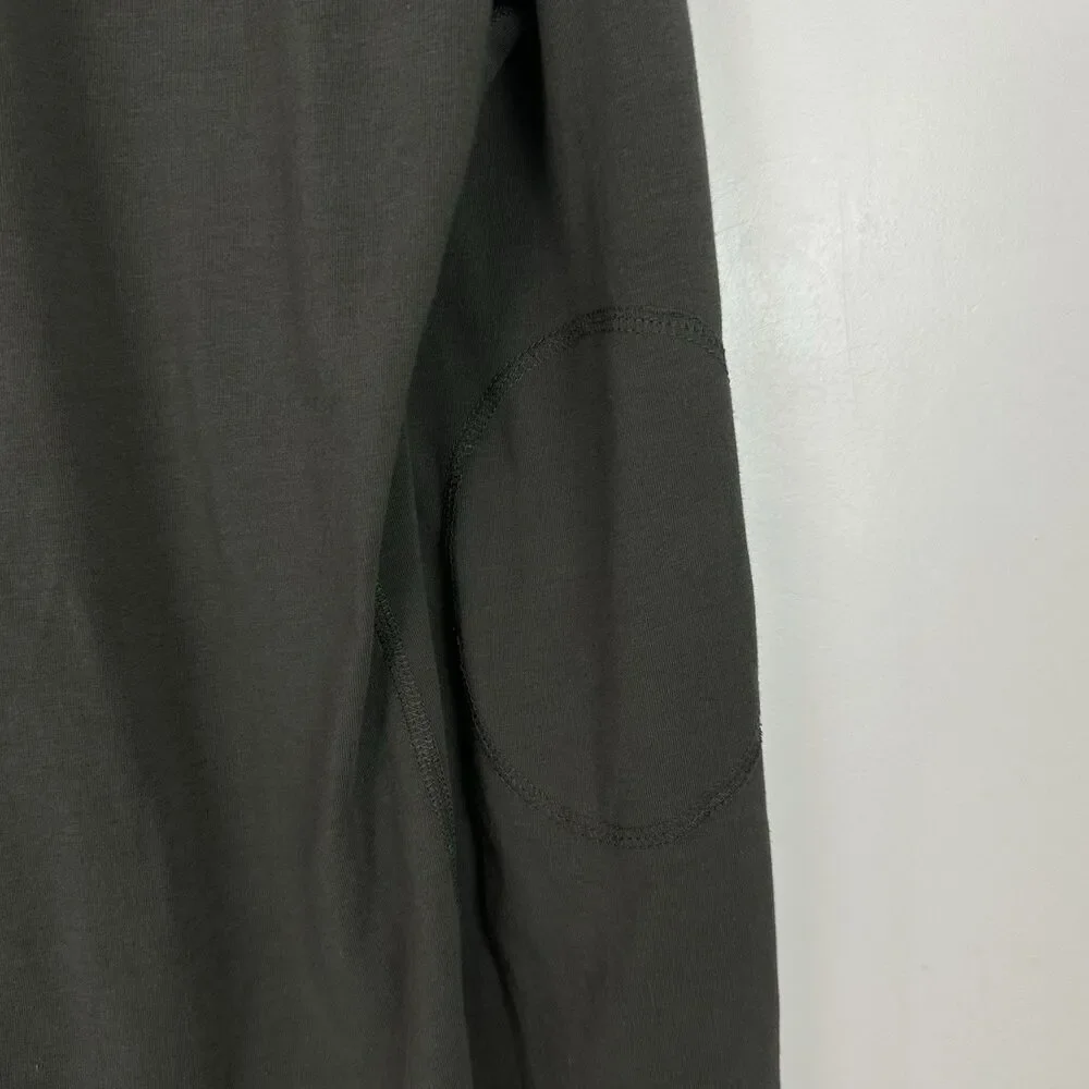 Vuori Long Sleeve Ever Henley Shirt Mens Size  Large Green/Oregano Pima Cotton